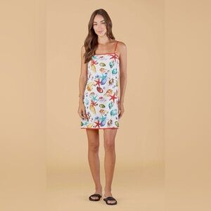 OLIVIA BY LIVRO Carter Cotton Sleeveless Shift Mini Dress Size Medium